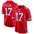 Buffalo Bills Josh Allen Nike Alternate Game Jersey - Red