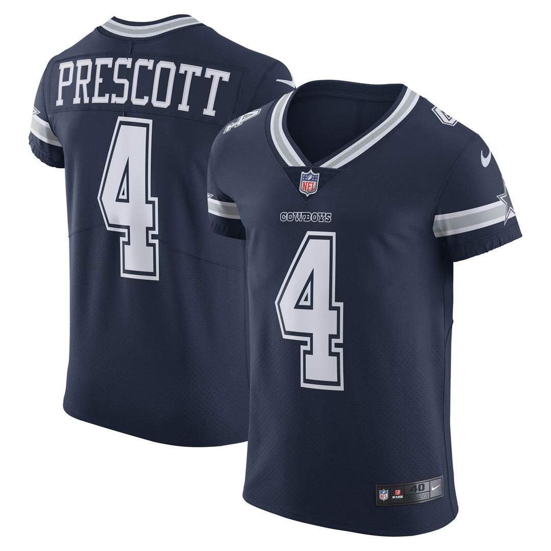 Dallas Cowboys Dak Prescott Nike Vapor Elite Player Team Jersey - Navy