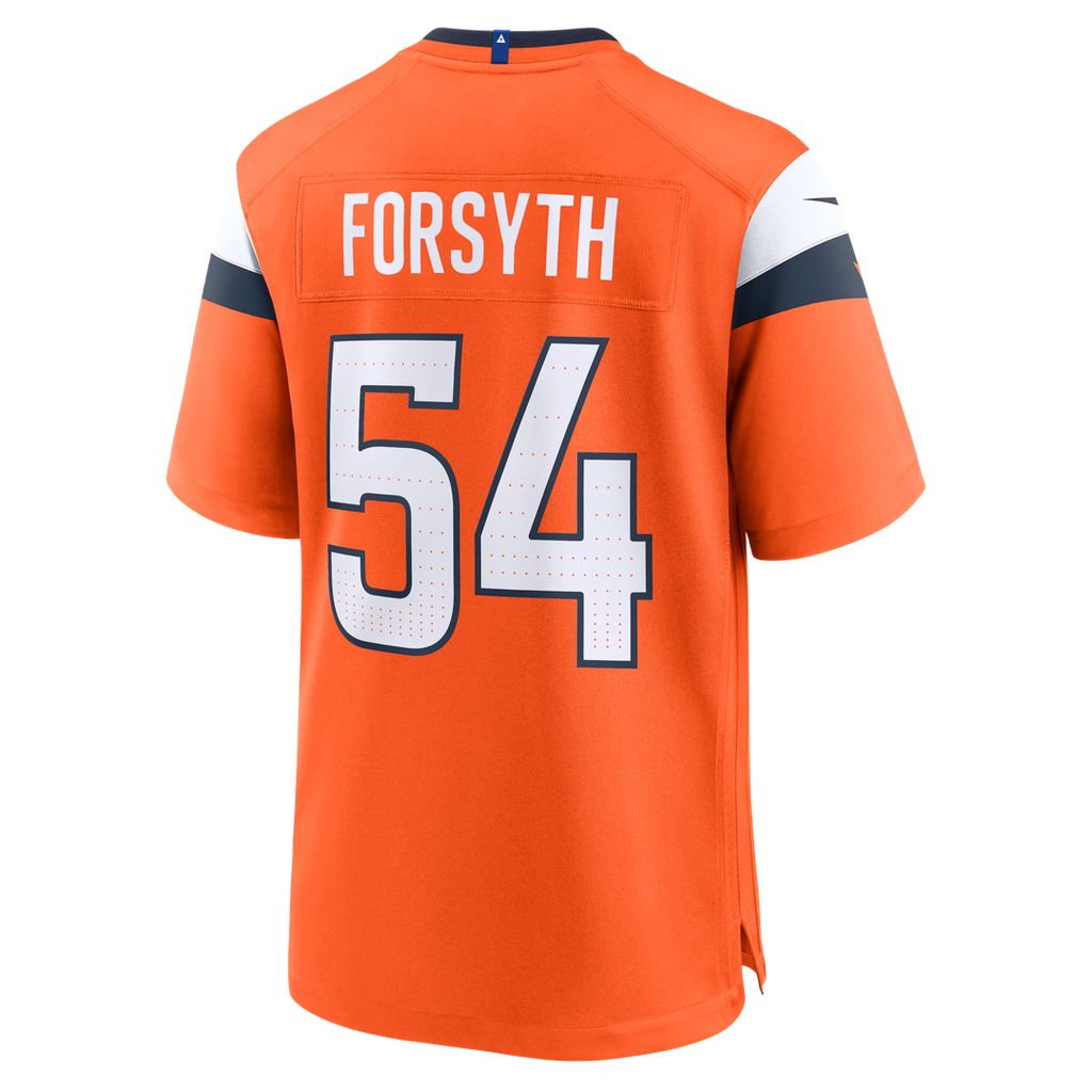 Denver Broncos Alex Forsyth Nike Team Game Jersey - Orange