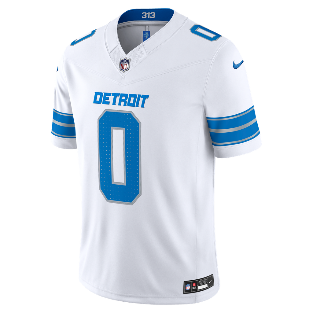 Detroit Lions Jahmyr Gibbs Nike Vapor F.U.S.E. Stitched Limited Jersey - White