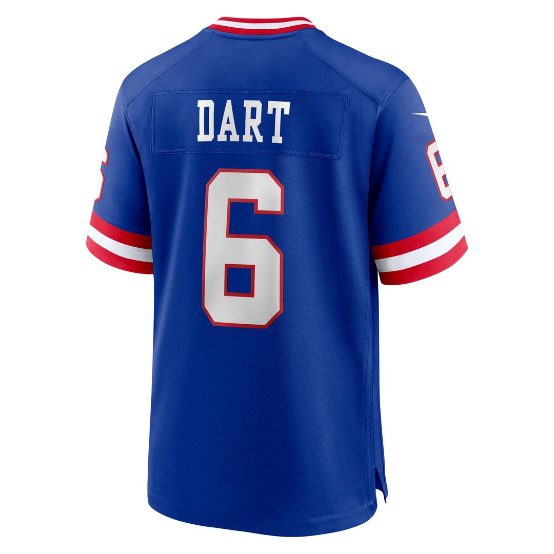 New York Giants Jaxson Dart Nike Alternate 2 Classic Game Jersey - Royal