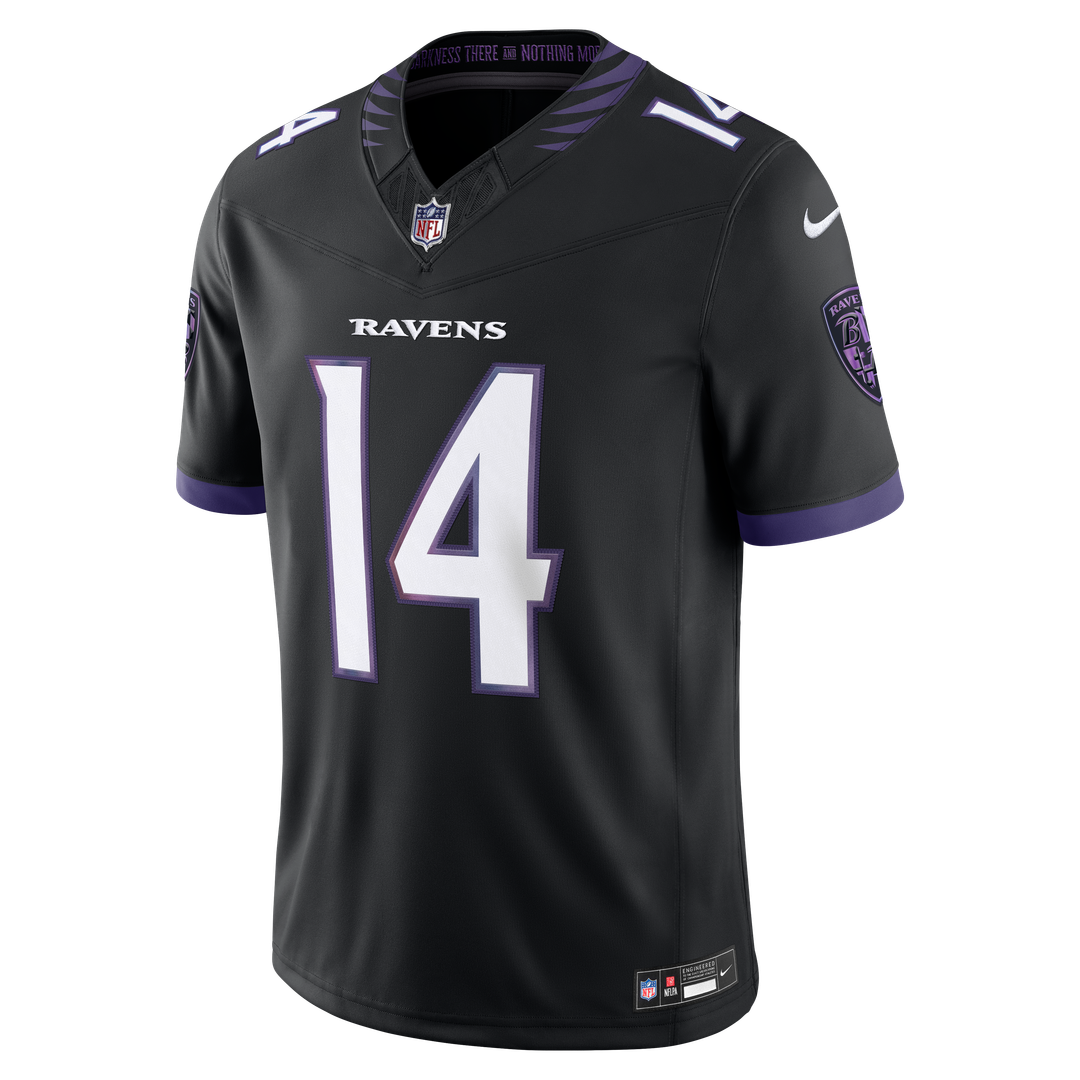 Baltimore Ravens Kyle Hamilton Nike Alternate Vapor F.U.S.E. Stitched Limited Jersey - Black