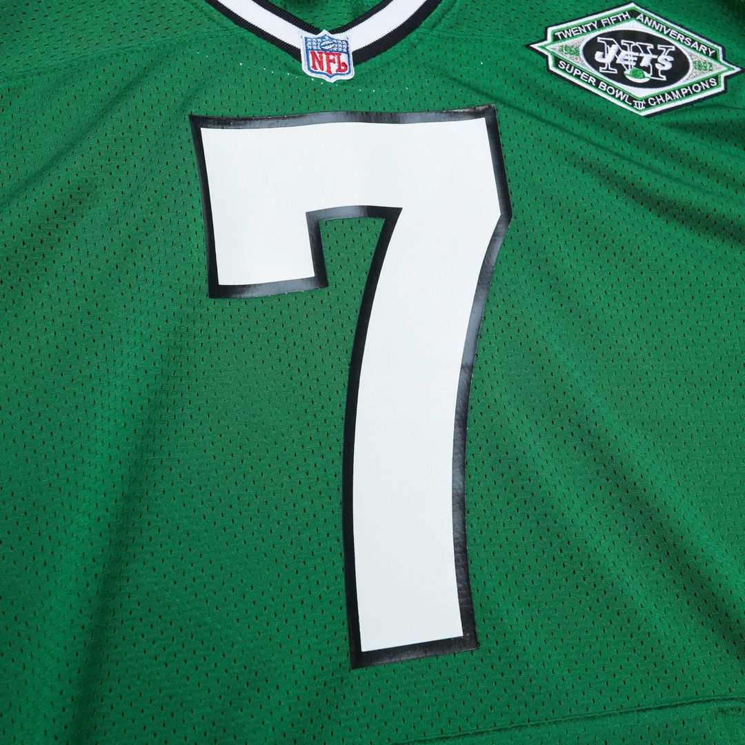 New York Jets Boomer Esiason Mitchell & Ness 1993 Authentic Throwback Retired Player Pocket Jersey - Kelly Green