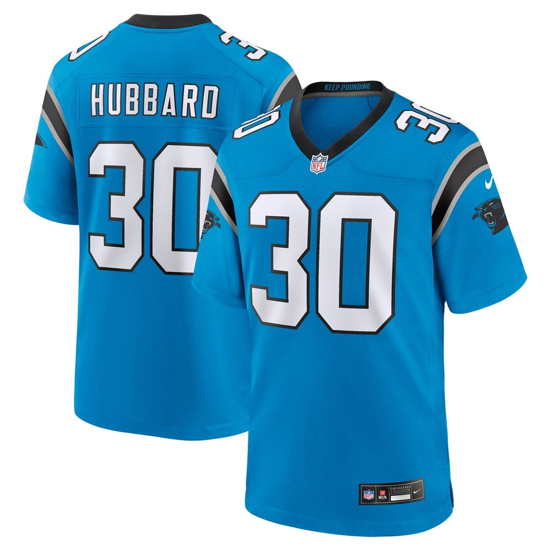 Carolina Panthers Chuba Hubbard Nike Team Game Jersey - Black