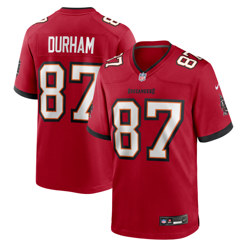 Tampa Bay Buccaneers Payne Durham Nike Game Jersey - Red