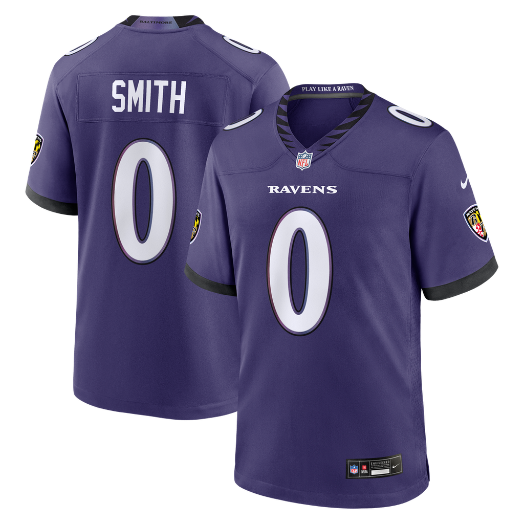 Baltimore Ravens Roquan Smith Nike Team Game Jersey - Purple