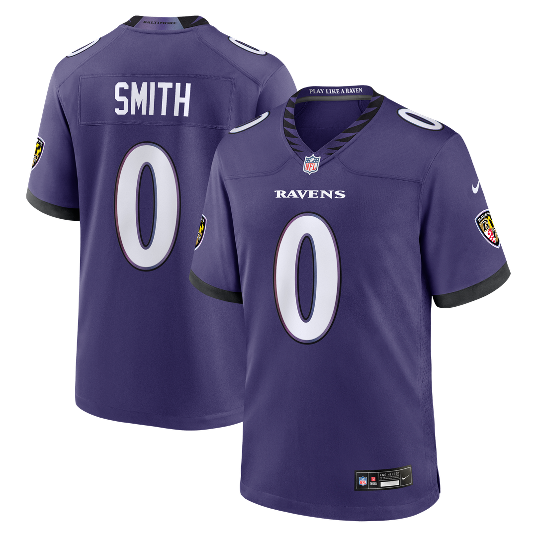 Baltimore Ravens Roquan Smith Nike Team Game Jersey - Purple