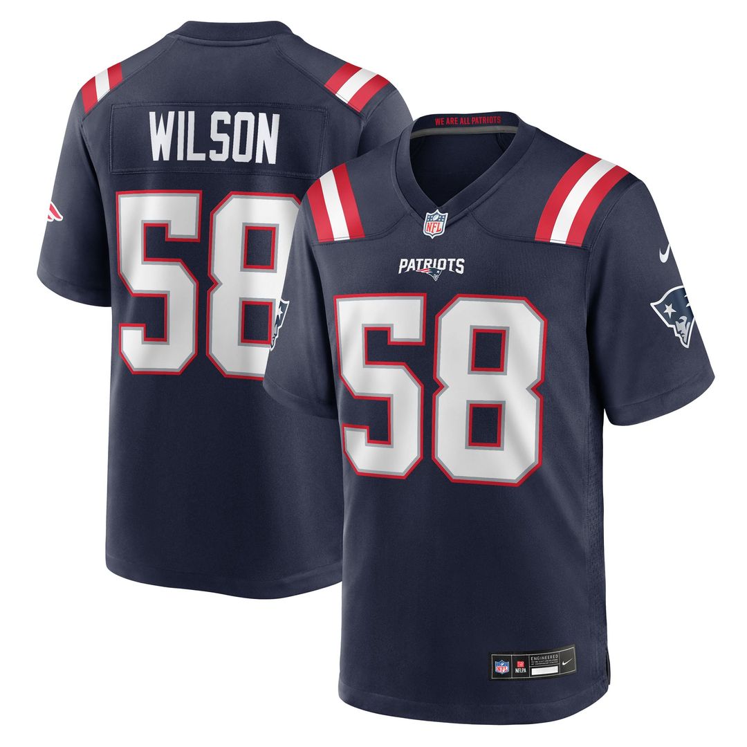 New England Patriots Jared Wilson Nike Team Game Jersey - Navy