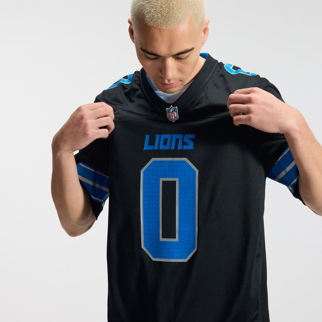 Detroit Lions Jahmyr Gibbs Nike Game Player Jersey - White