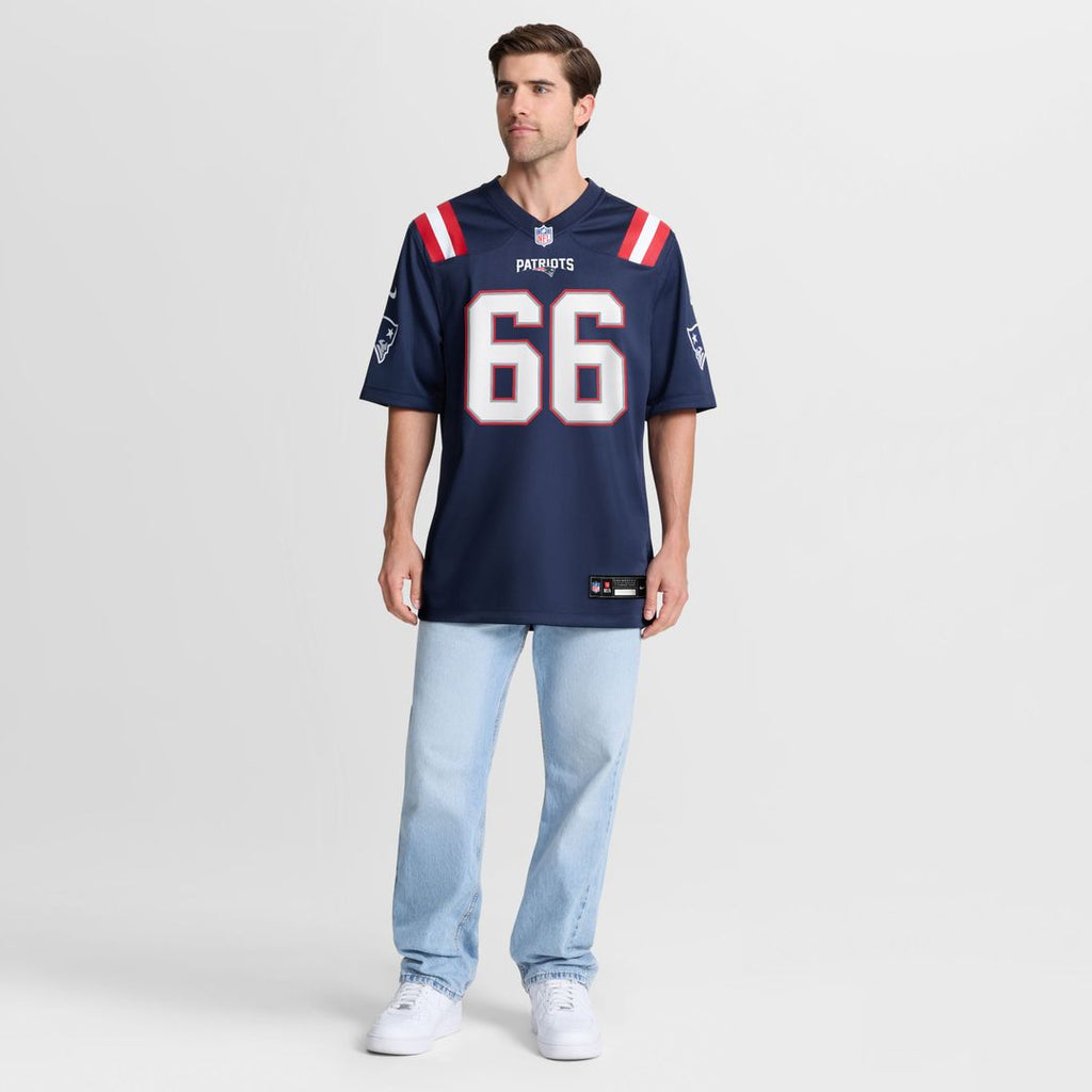 New England Patriots Will Campbell Nike Team Game Jersey - Navy