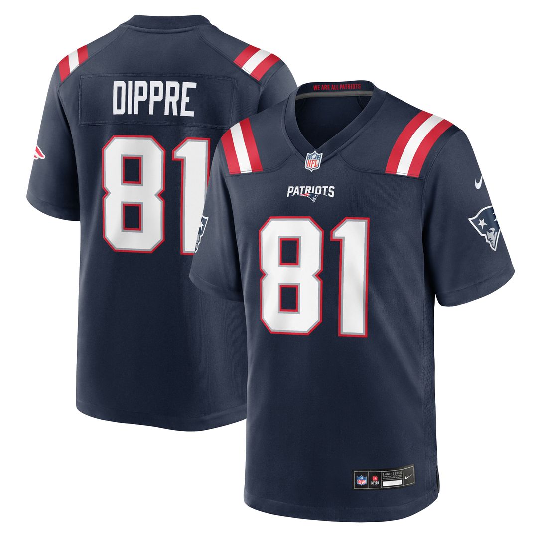New England Patriots CJ Dippre Nike Team Game Jersey - Navy