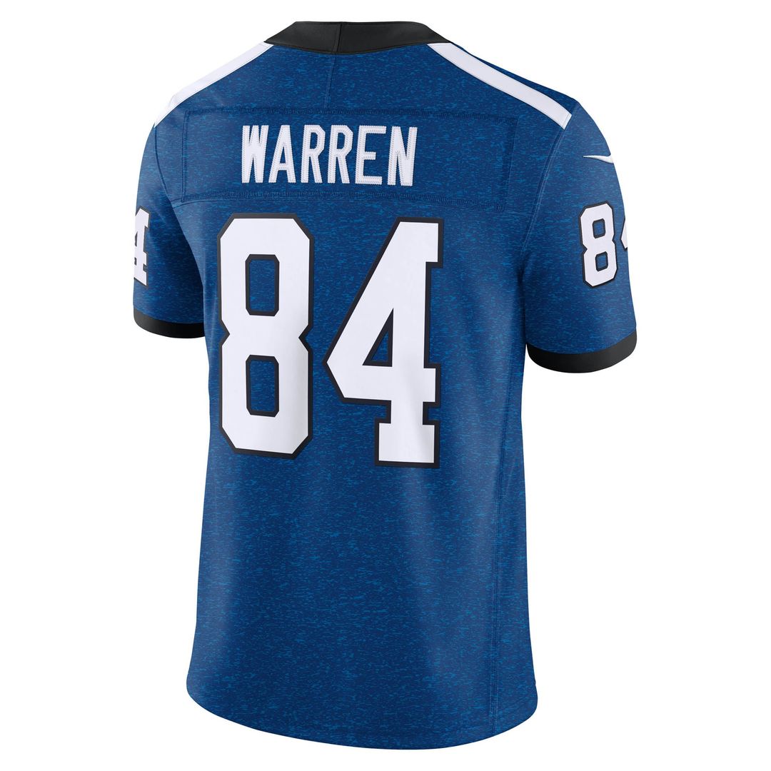 Indianapolis Colts Tyler Warren Nike Alternate Indiana Nights Vapor F.U.S.E. Stitched Limited Jersey - Royal