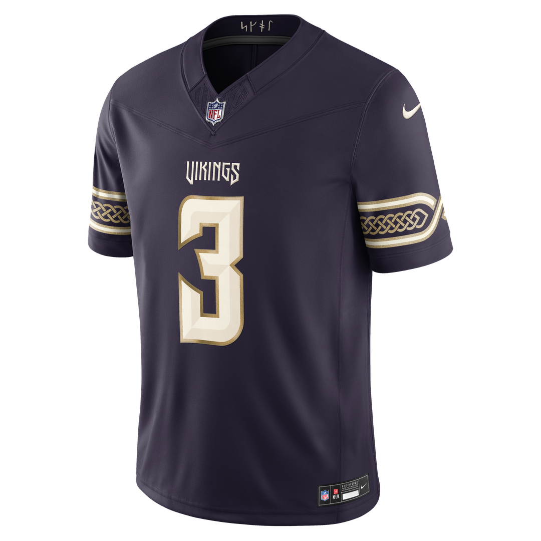 Minnesota Vikings Jordan Addison Nike 2026 Rivalries Collection Stitched Limited Jersey - Purple
