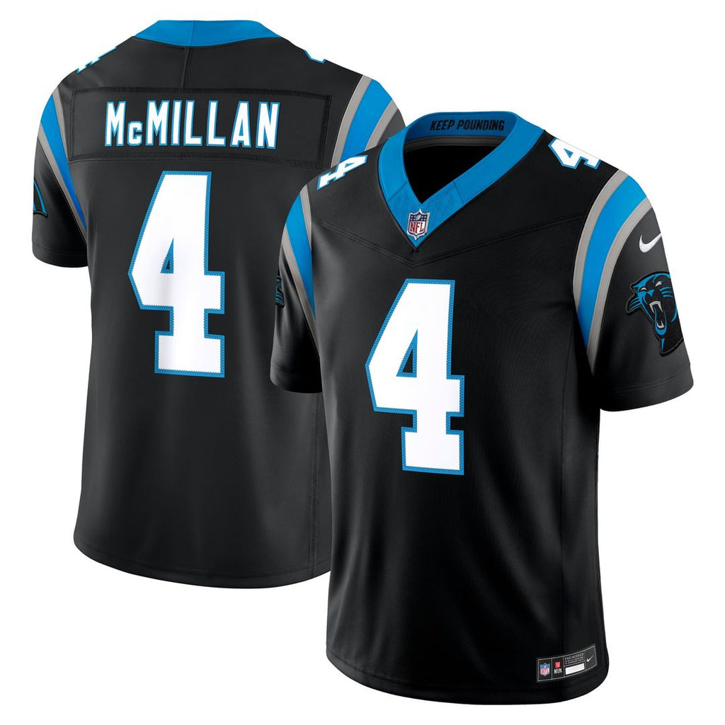 Carolina Panthers Tetairoa McMillan Nike Team Vapor F.U.S.E. Stitched Limited Jersey - Black