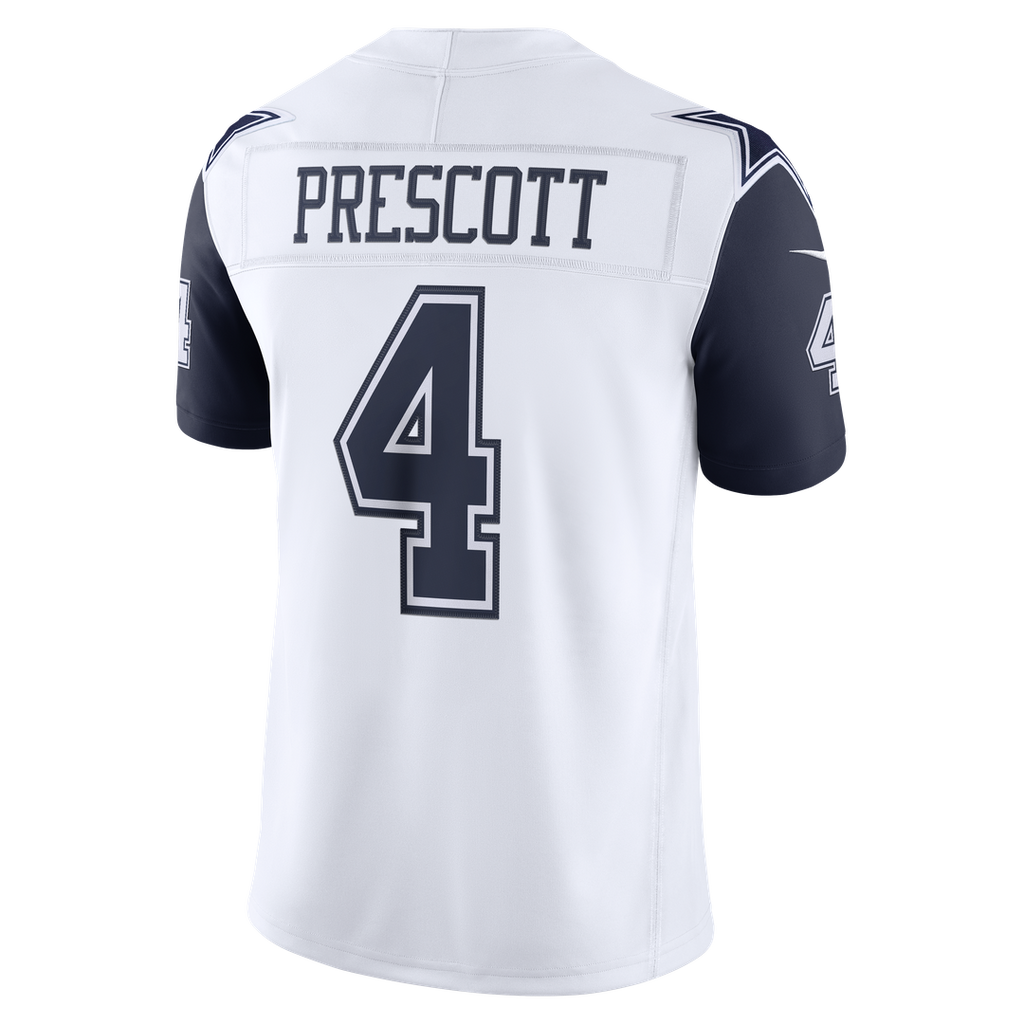Dallas Cowboys Dak Prescott Nike Alternate Vapor F.U.S.E. Stitched Limited Jersey - White