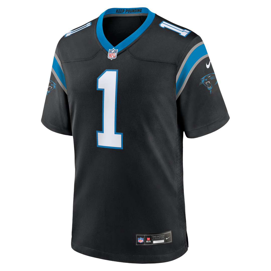Carolina Panthers Cam Newton Nike Team Retired Game Jersey - Black
