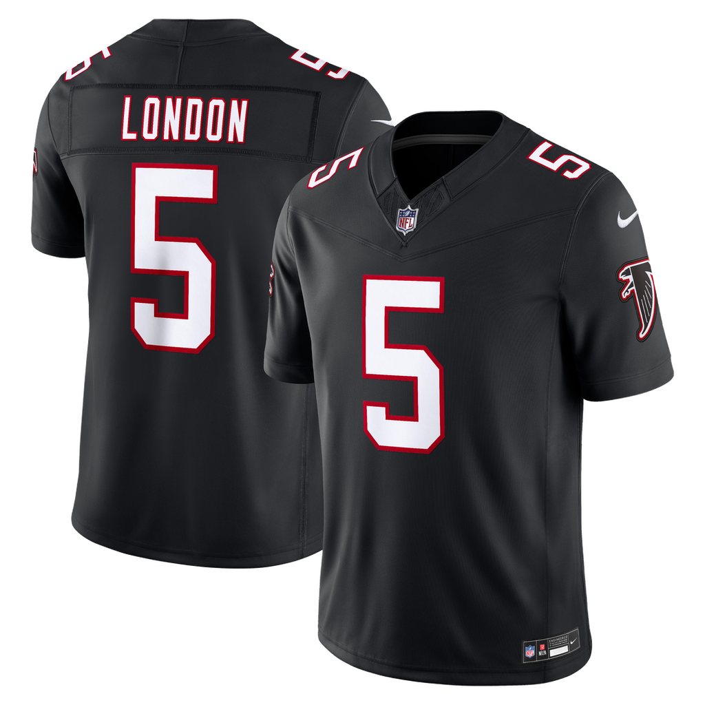 Atlanta Falcons Drake London Nike Alternate Throwback Vapor F.U.S.E. Stitched Limited Jersey - Black