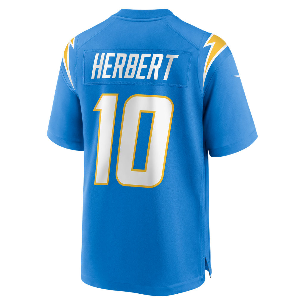 Los Angeles Chargers Justin Herbert Nike Alternate Charger Power Game Player Jersey - Gold