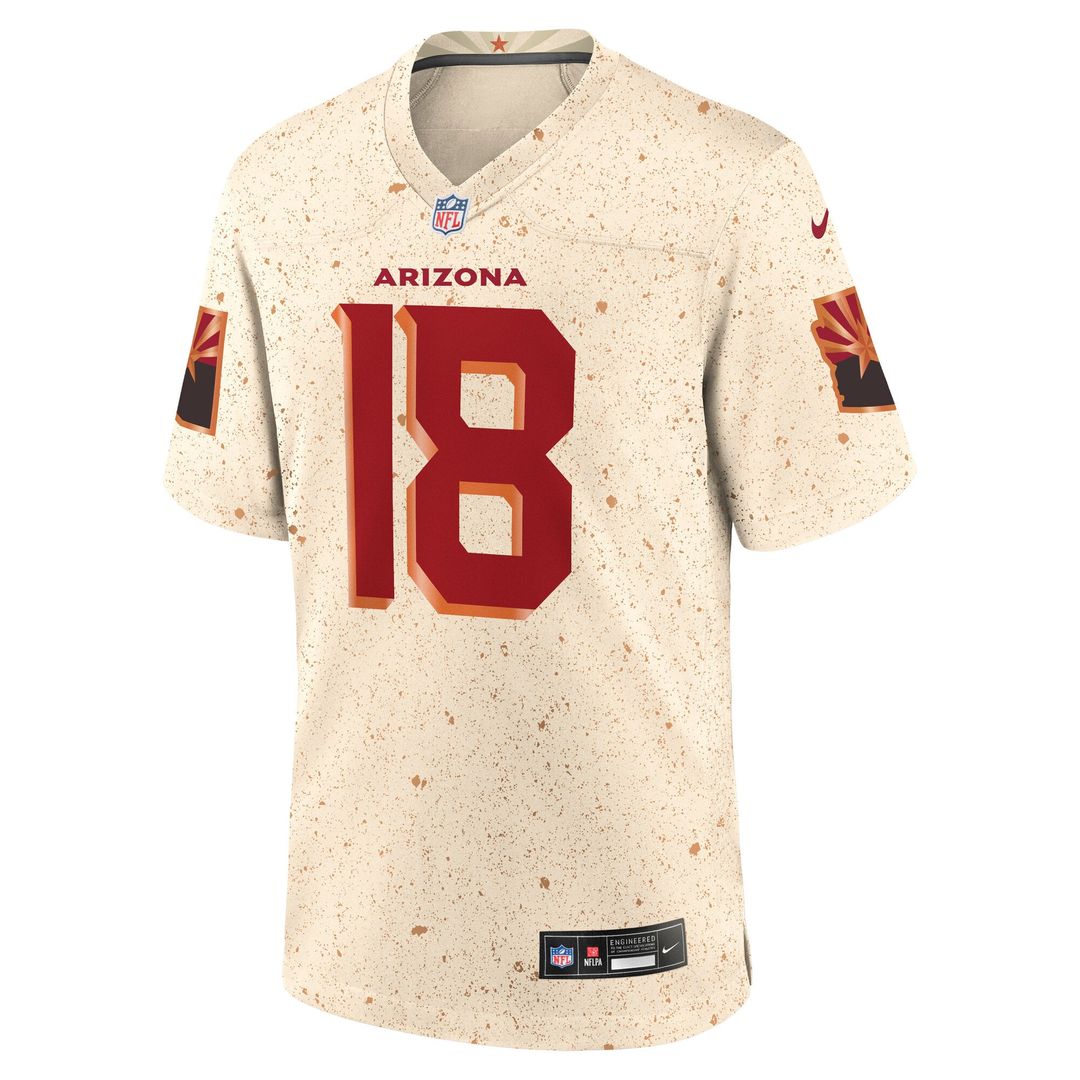 Arizona Cardinals Marvin Harrison Jr. Nike Rivalries Collection Game Jersey - Natural