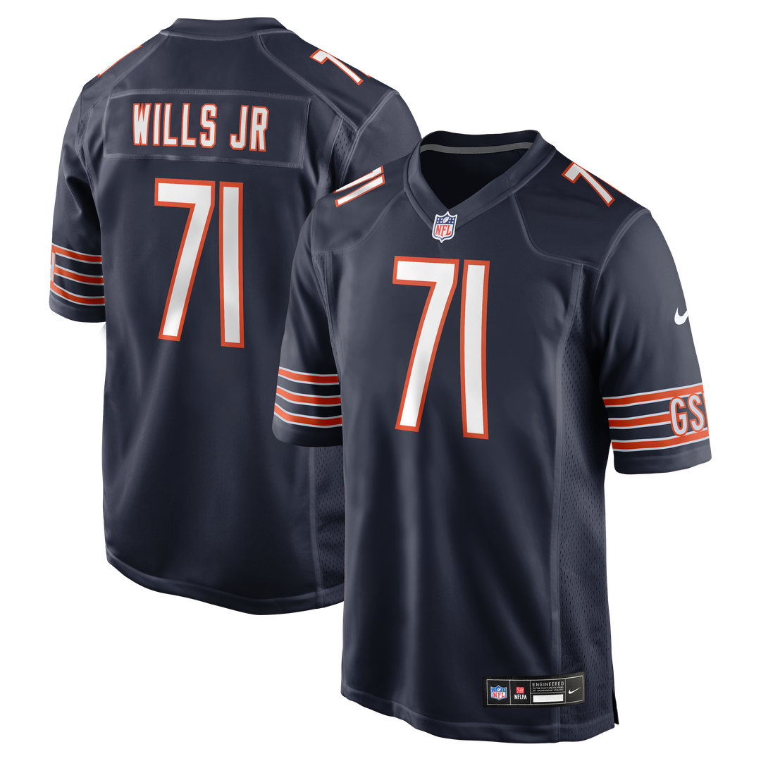 Chicago Bears Jedrick Wills Jr. Nike Team Game Jersey - Navy