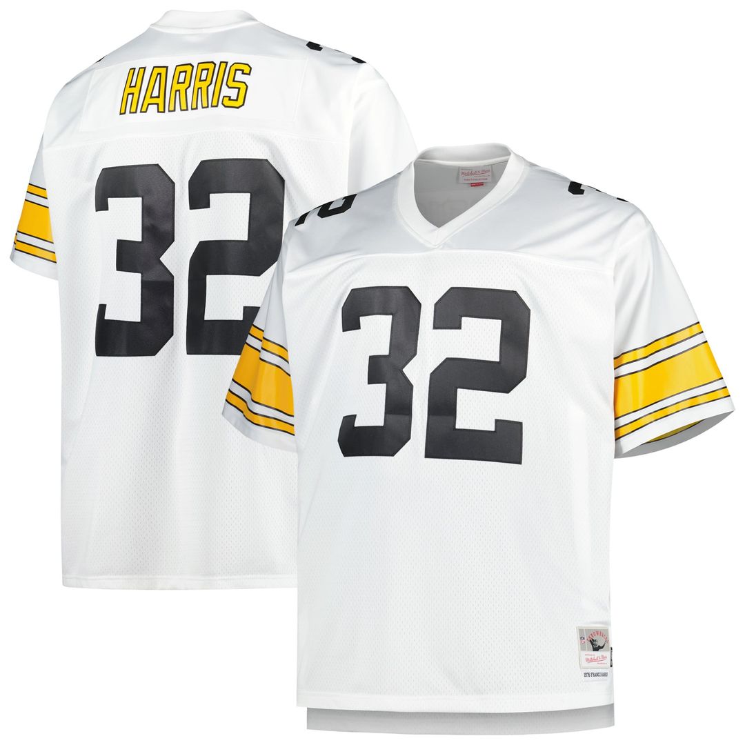 Pittsburgh Steelers Franco Harris Mitchell & Ness Big & Tall 1976 Legacy Retired Player Jersey - Black