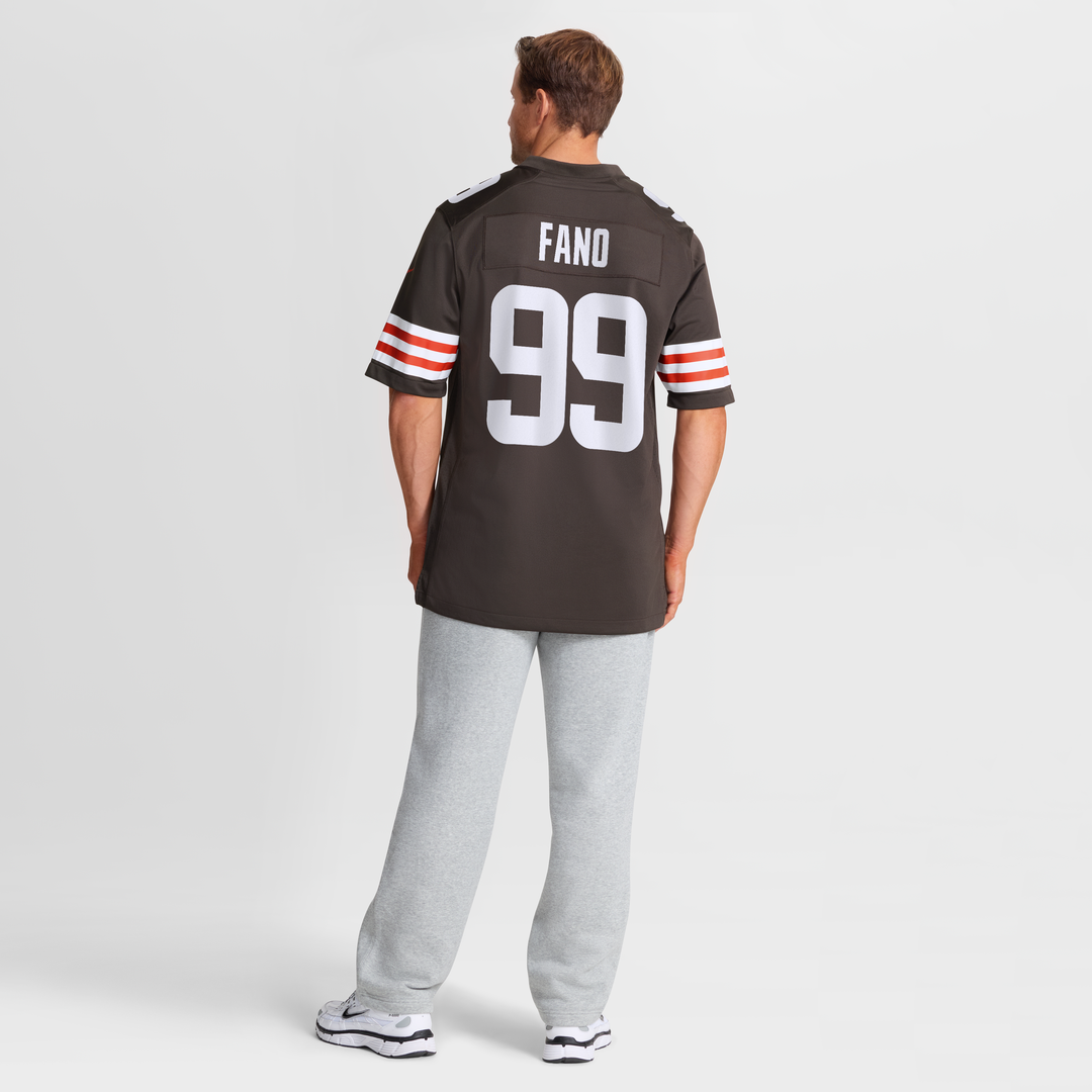Cleveland Browns Logan Fano Nike Team Game Jersey - Brown