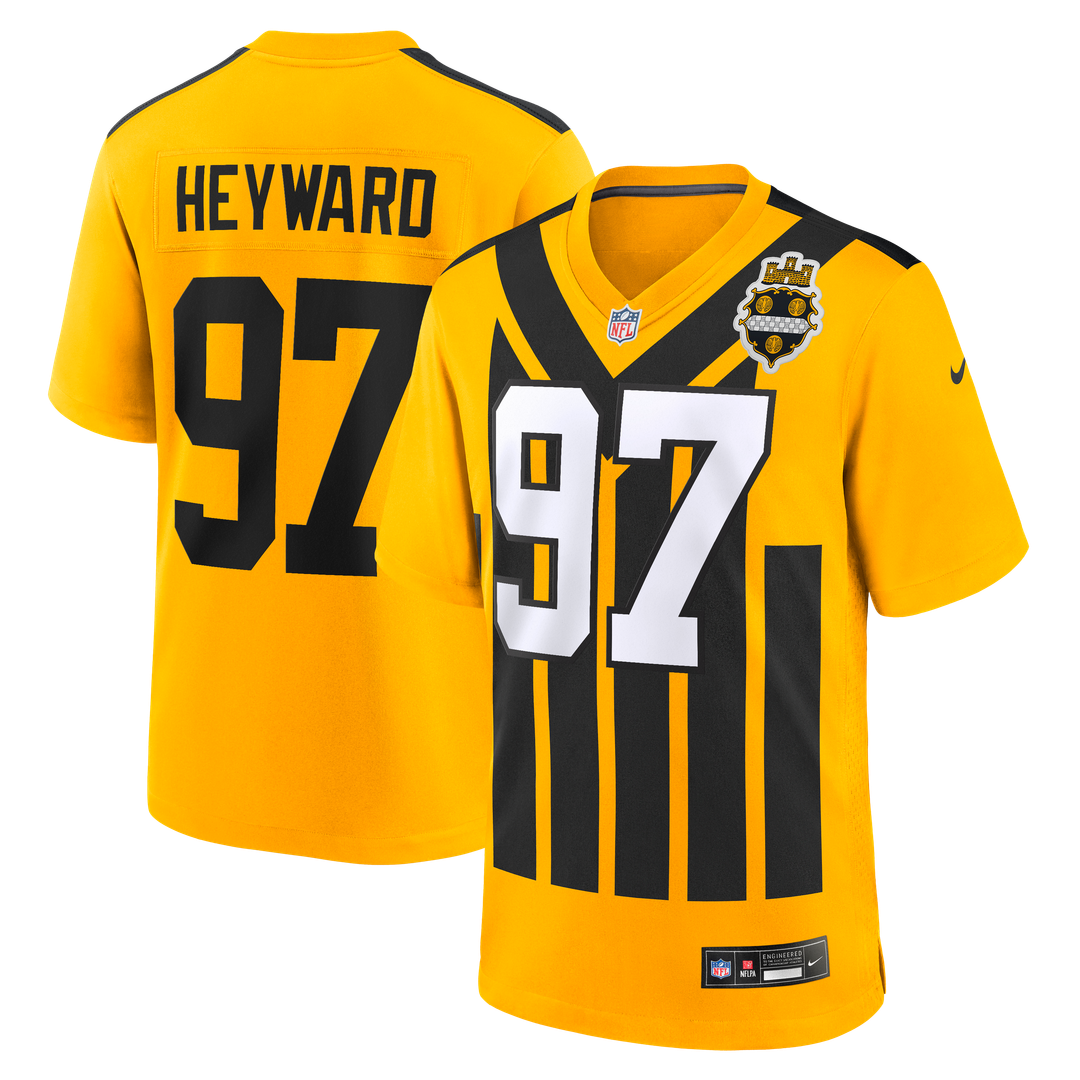 Pittsburgh Steelers Cameron Heyward Nike Alternate 1933 Throwback Game Jersey - Gold