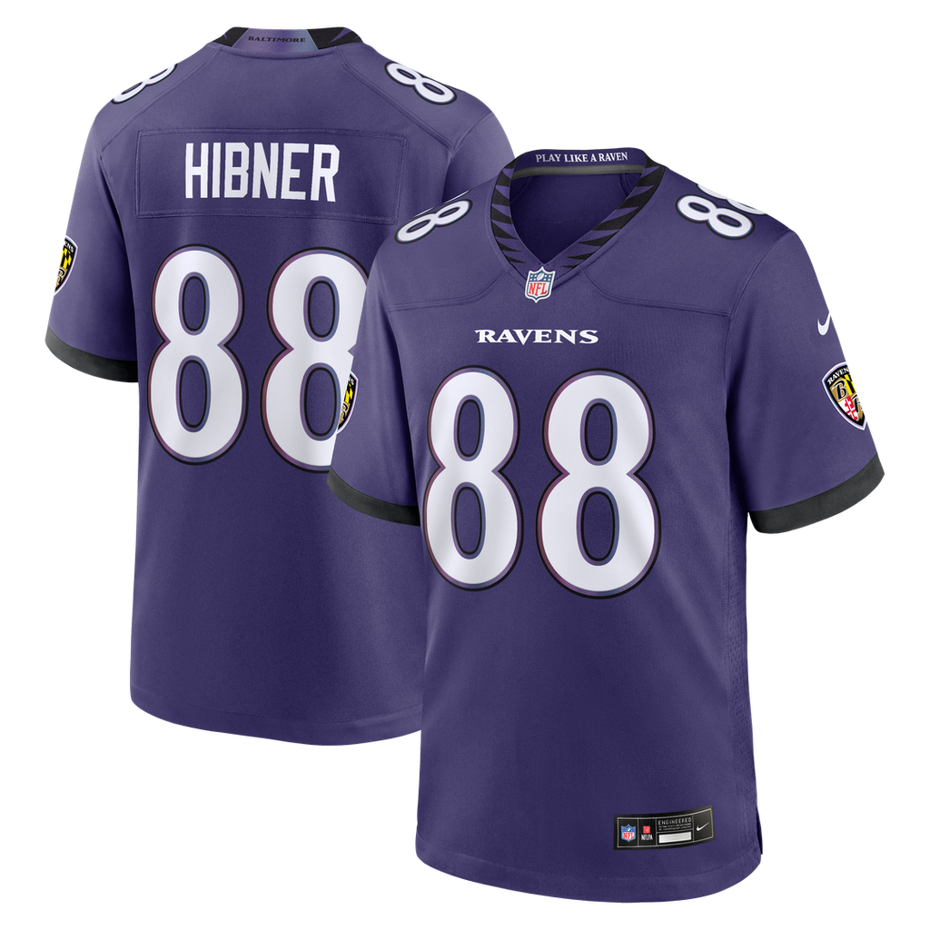 Baltimore Ravens Matthew Hibner Nike Team Game Jersey - Purple