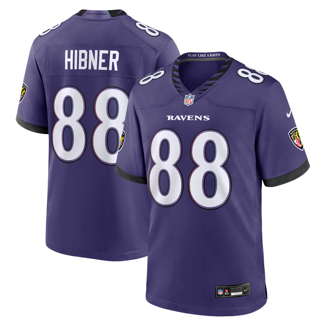 Baltimore Ravens Matthew Hibner Nike Team Game Jersey - Purple