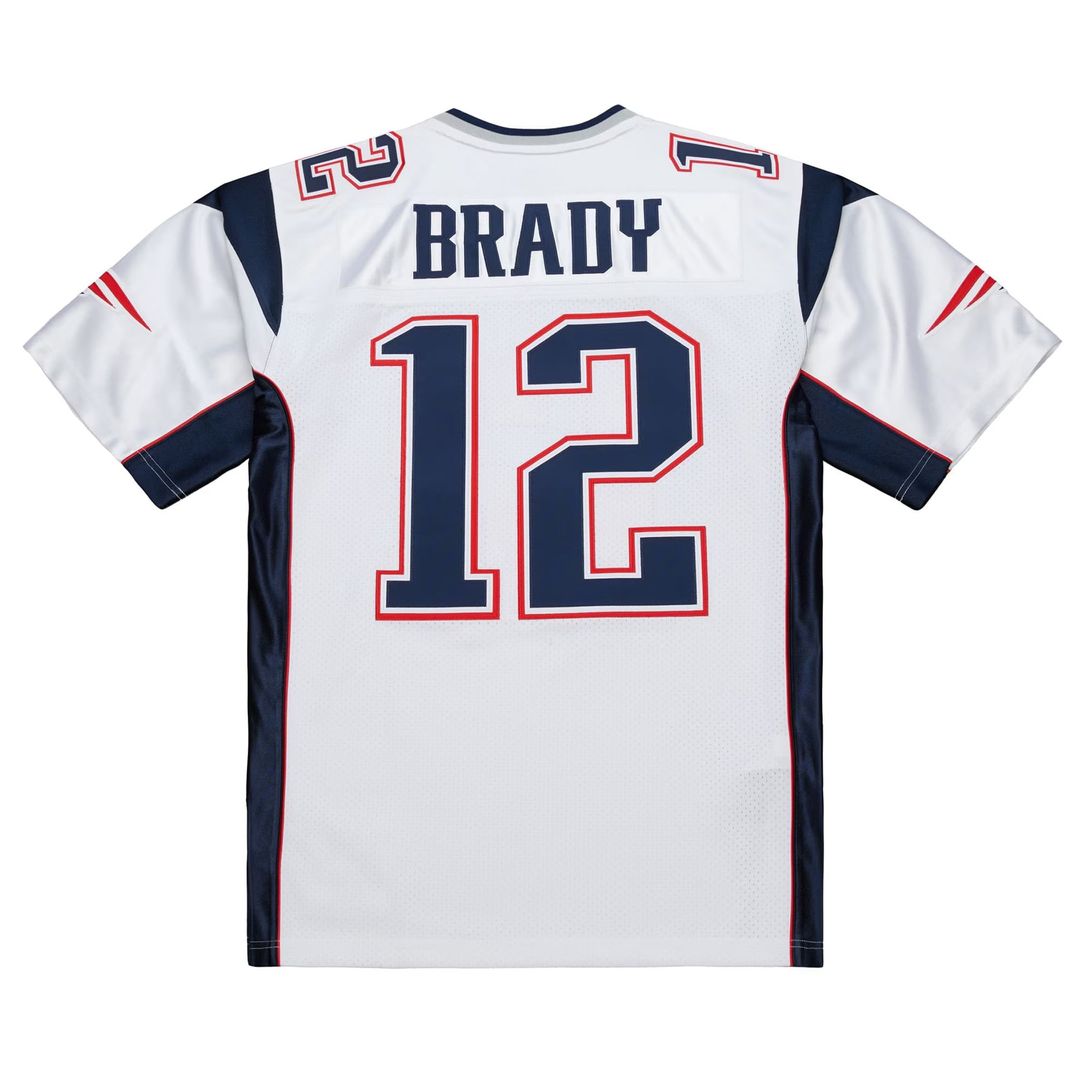 New England Patriots Tom Brady Mitchell & Ness 2000 Big & Tall Legacy Replica Jersey - White