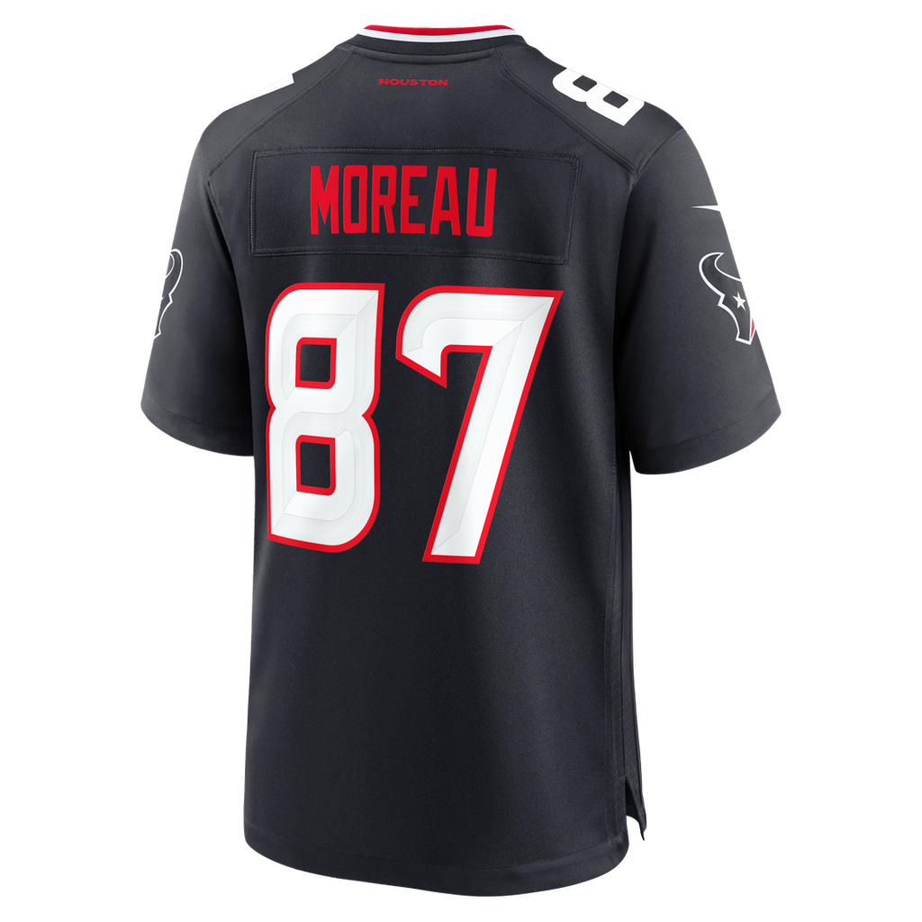 Houston Texans Foster Moreau Nike Team Game Jersey - Navy