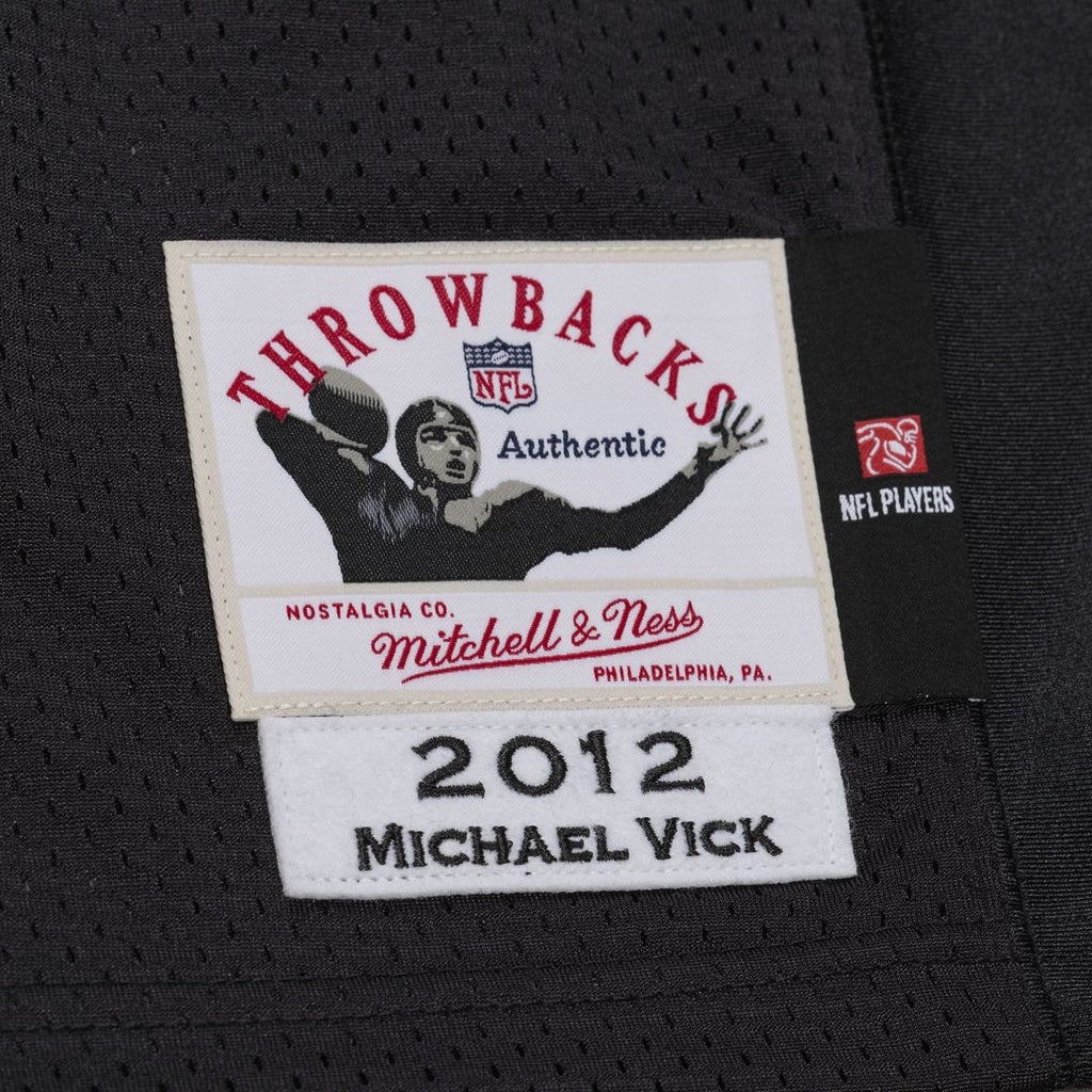 Philadelphia Eagles Michael Vick Mitchell & Ness 2012 Authentic Throwback Jersey - Black