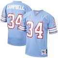 Houston Oilers 1980 Earl Campbell Mitchell & Ness Authentic Throwback Retired Player Jersey - Light Blue