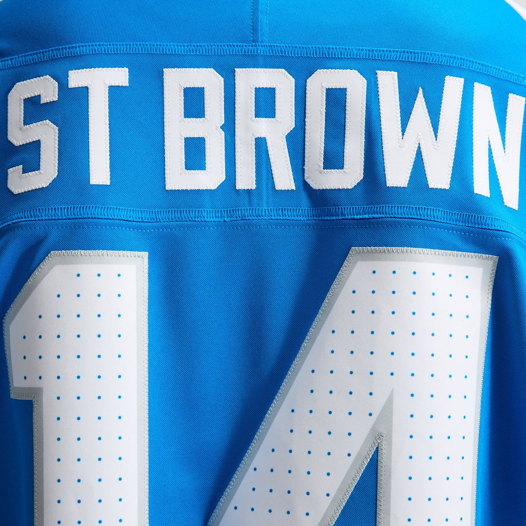 Detroit Lions Amon-Ra St. Brown Nike Vapor F.U.S.E. Stitched Limited Jersey - White