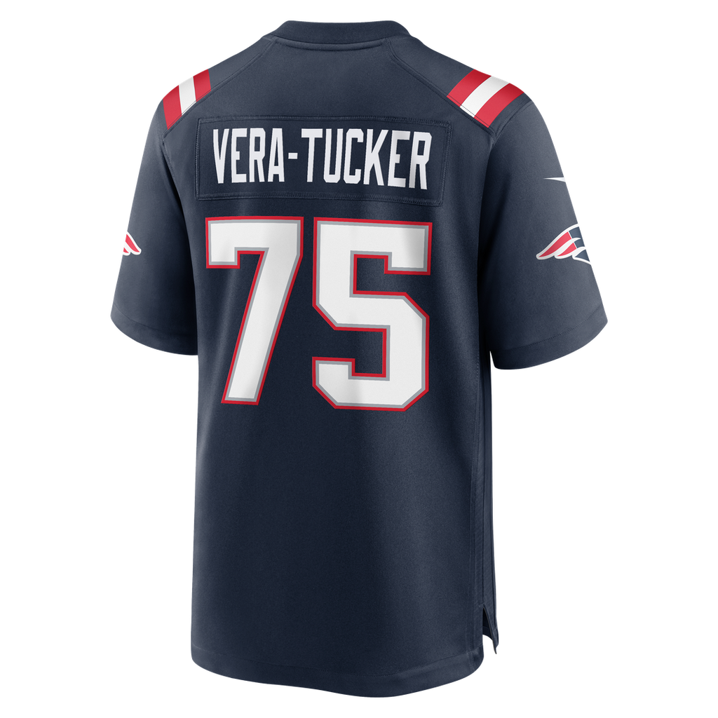 New England Patriots Alijah Vera-Tucker Nike Team Game Jersey - Navy