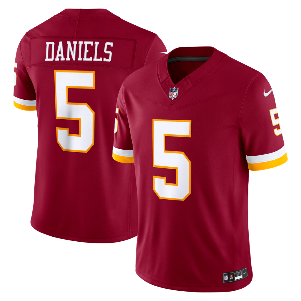 Washington Commanders Jayden Daniels Nike Team Vapor F.U.S.E. Stitched Limited Jersey - Burgundy