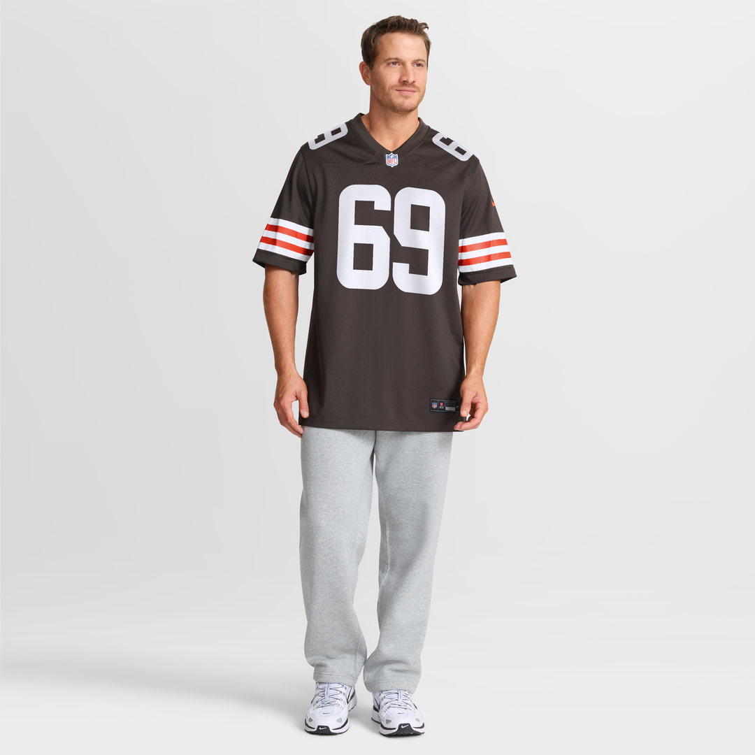 Cleveland Browns Tyre Phillips Nike Team Game Jersey - Brown