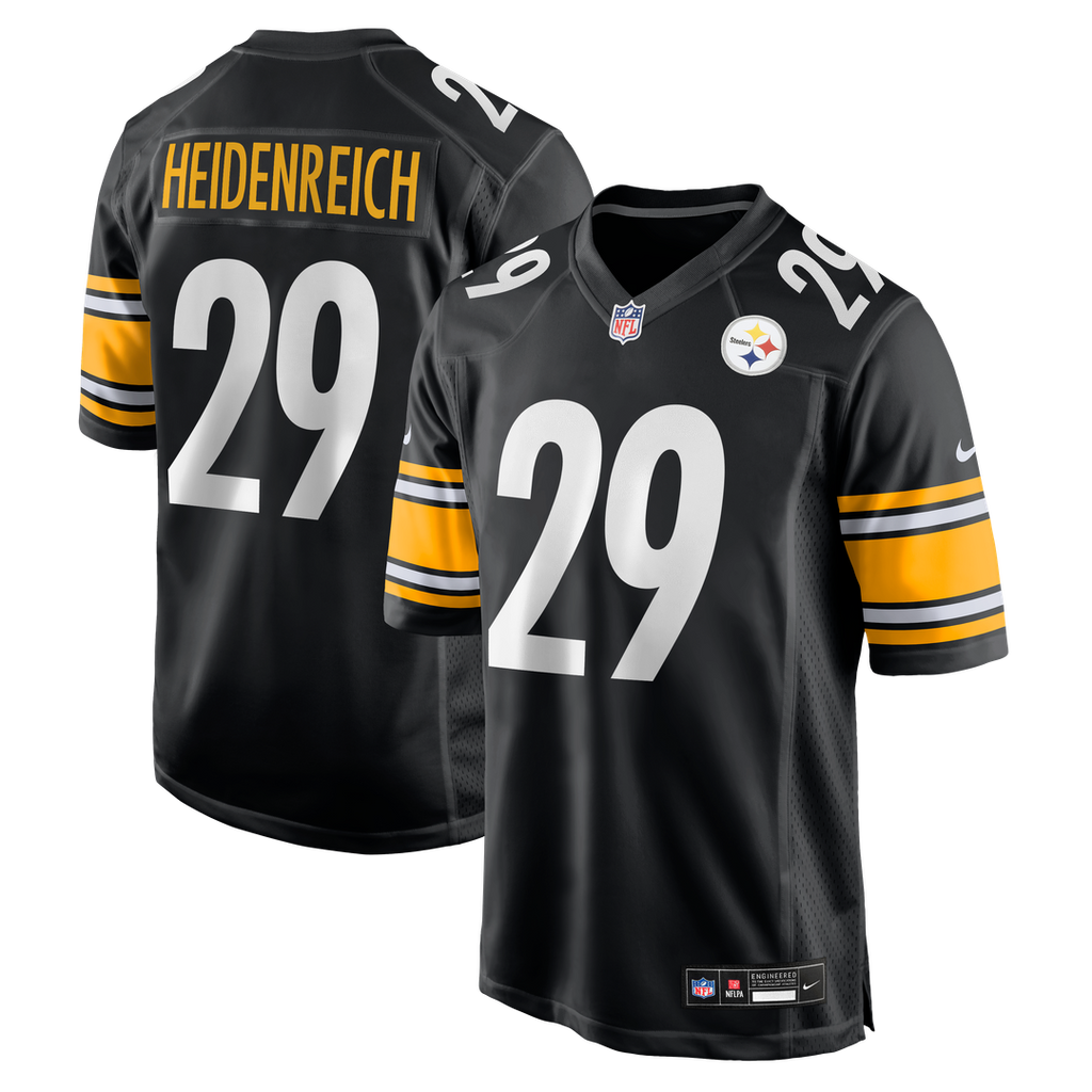 Pittsburgh Steelers Eli Heidenreich Nike Team Game Jersey - Black