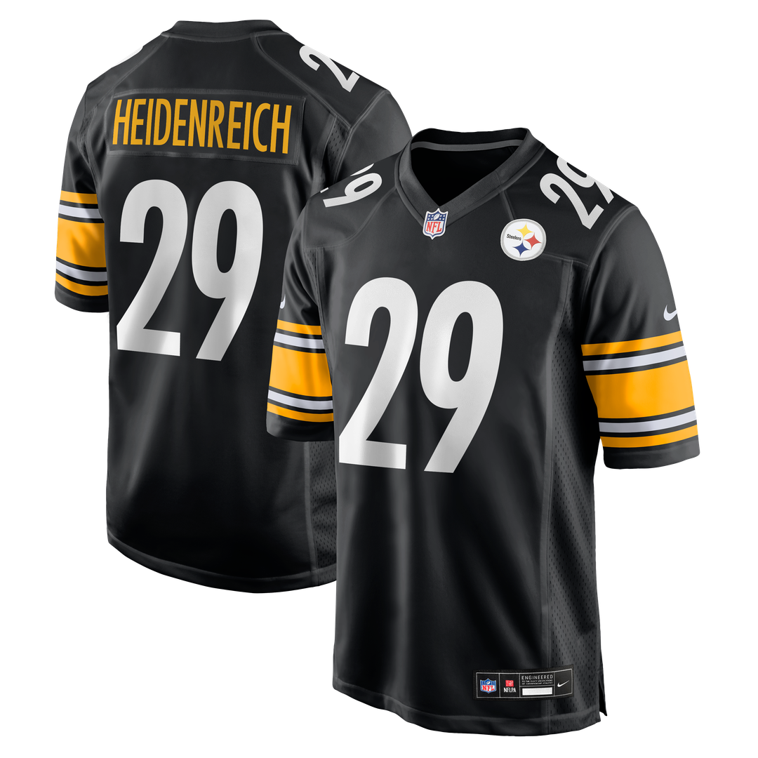 Pittsburgh Steelers Eli Heidenreich Nike Team Game Jersey - Black