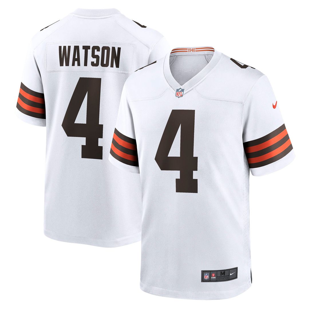 Cleveland Browns Deshaun Watson Nike Game Jersey - White