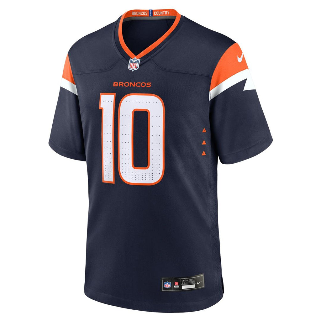 Denver Broncos Bo Nix Nike Player Game Jersey - Orange