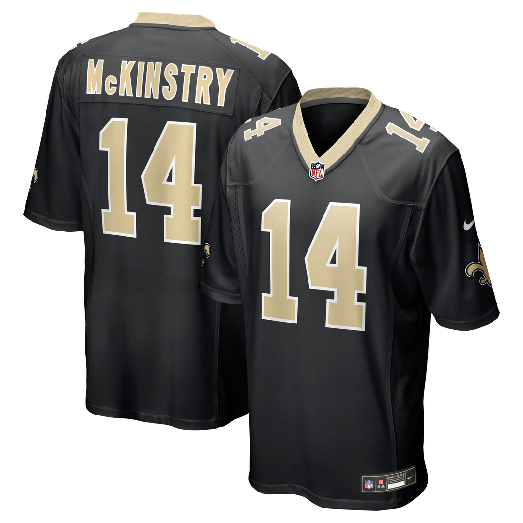 New Orleans Saints Ga'Quincy McKinstry Nike Player Game Jersey - Black