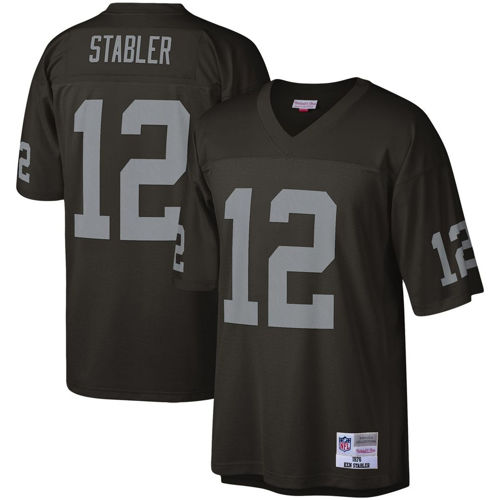 Las Vegas Raiders Ken Stabler Mitchell & Ness Legacy Replica Jersey - Black