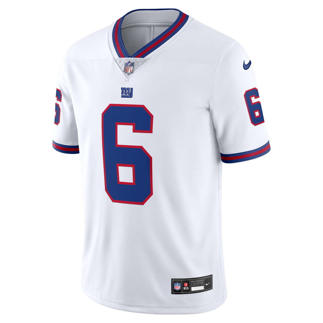 New York Giants Jaxson Dart Nike Vintage White Vapor Untouchable Stitched Limited Jersey - White