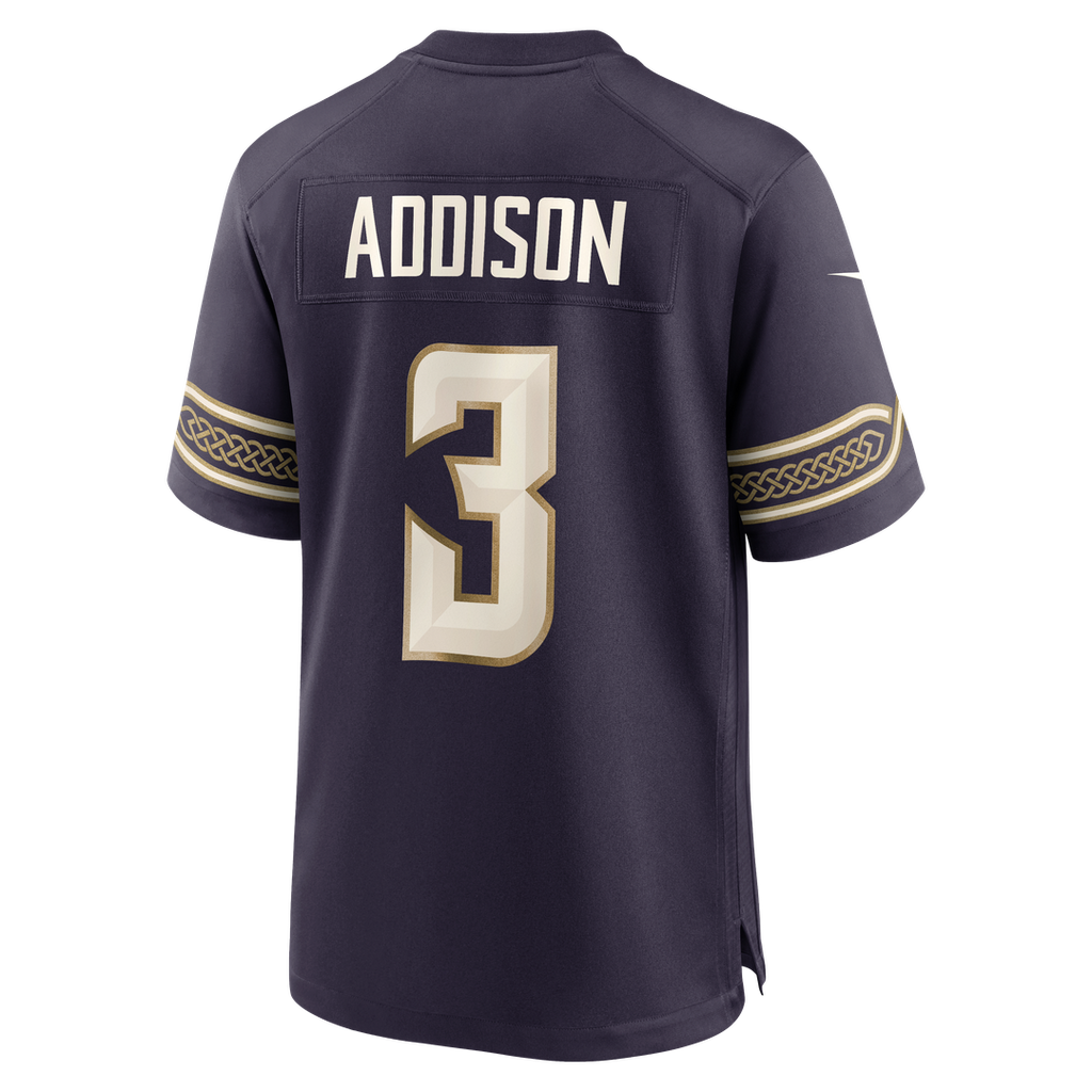 Minnesota Vikings Jordan Addison Nike 2026 Rivalries Collection Game Jersey - Purple