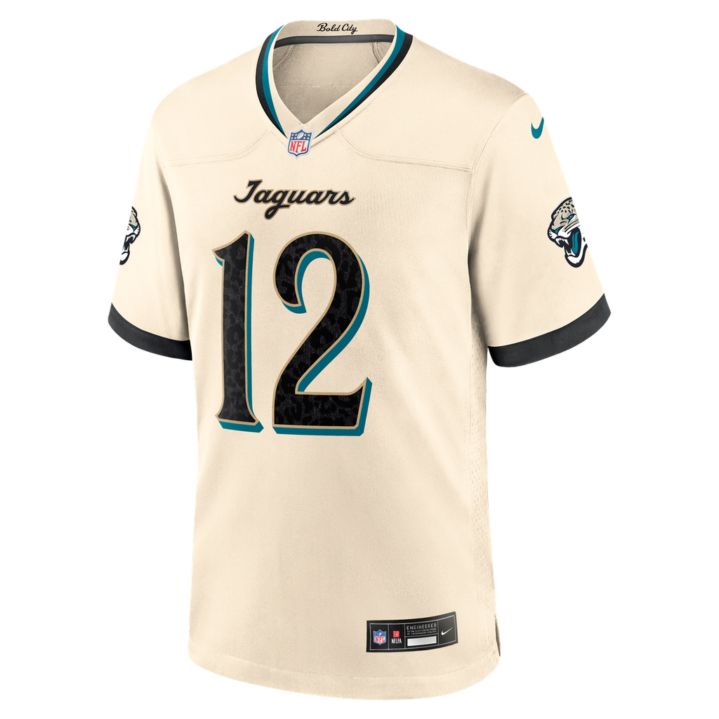Jacksonville Jaguars Travis Hunter Nike 2026 Rivalries Collection Game Jersey - Natural