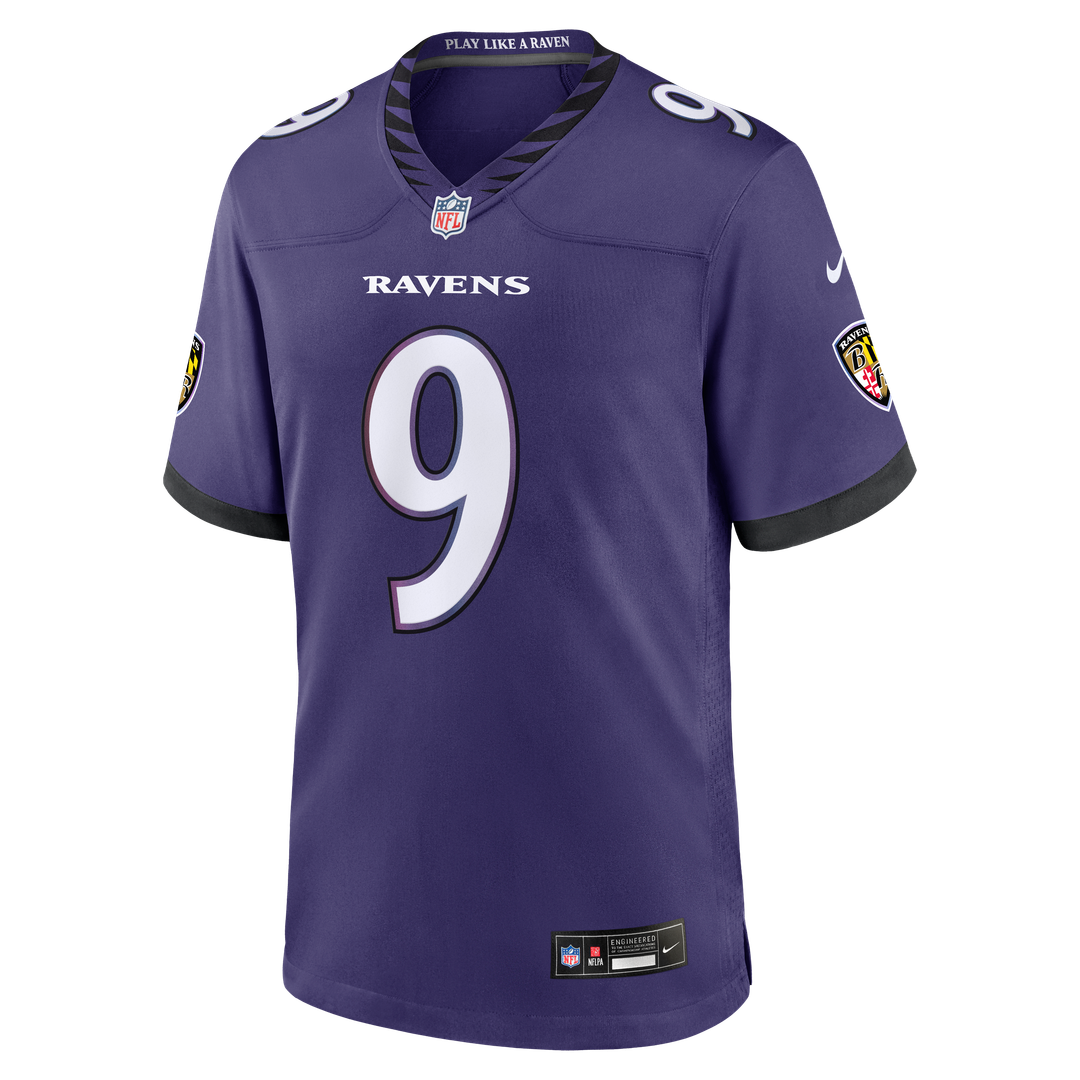 Baltimore Ravens Zion Young Nike Team Game Jersey - Purple