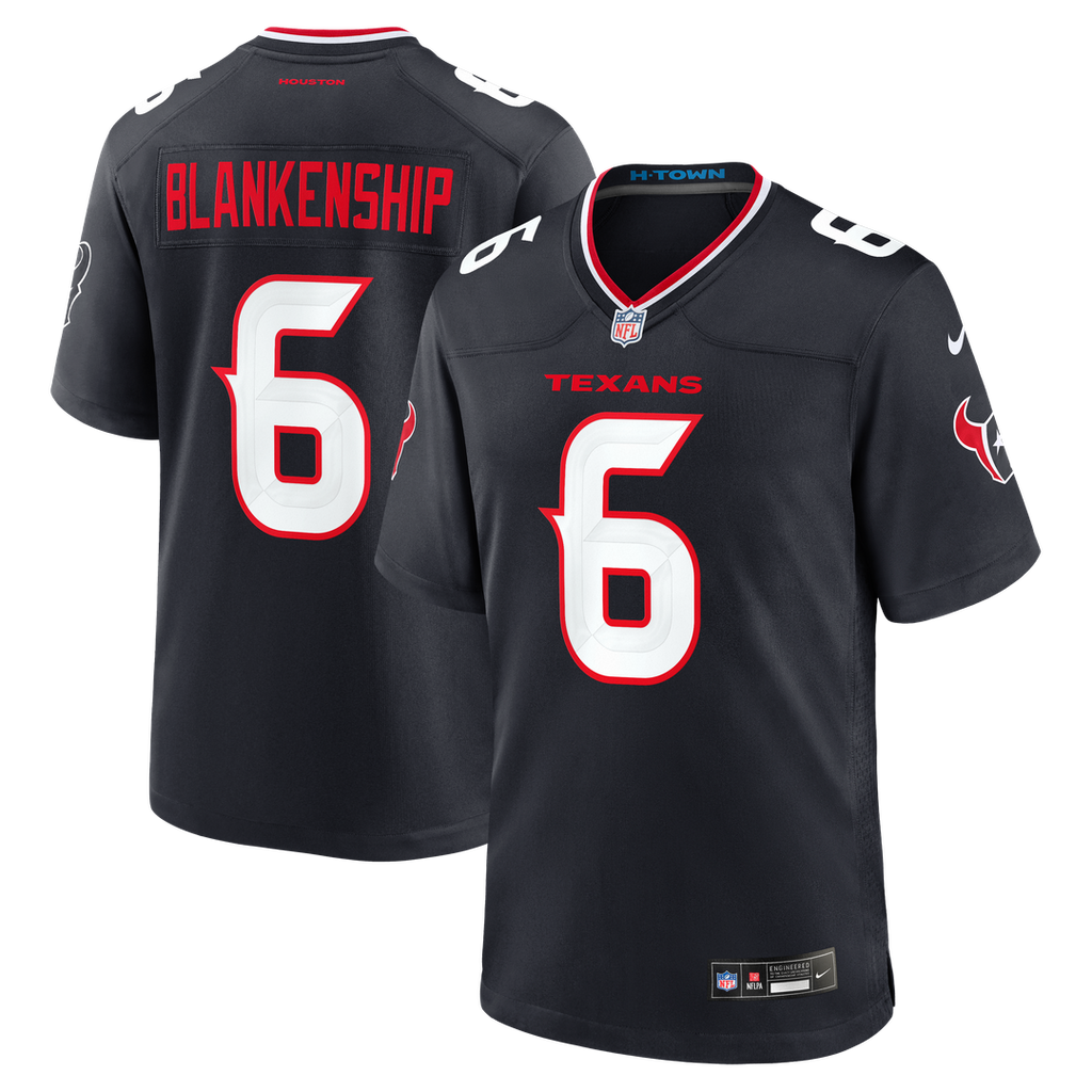Houston Texans Reed Blankenship Nike Team Game Jersey - Navy