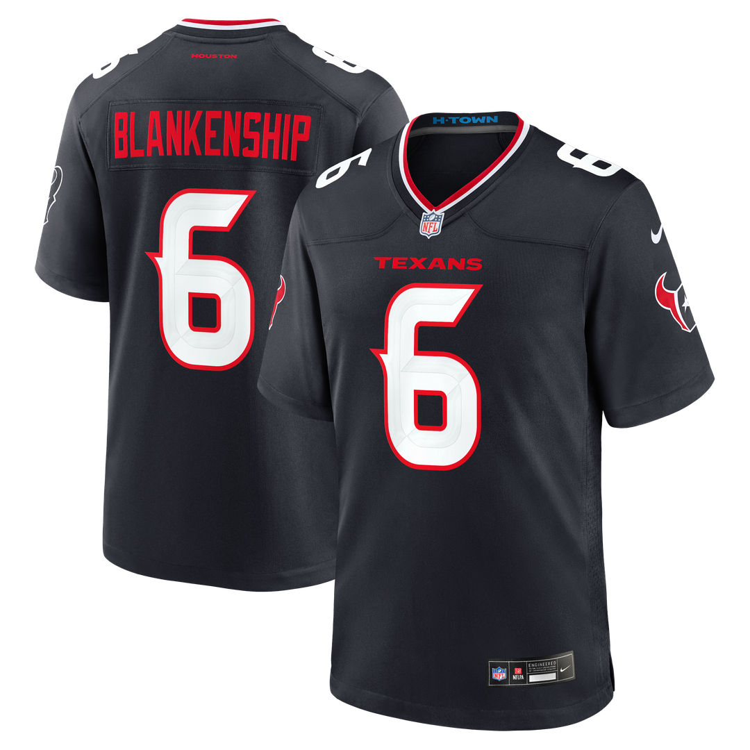 Houston Texans Reed Blankenship Nike Team Game Jersey - Navy