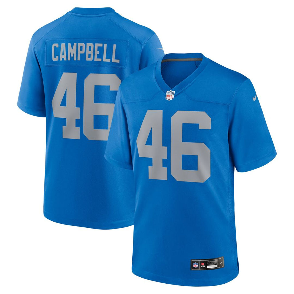 Detroit Lions Jack Campbell Nike Alternate Game Jersey - Blue